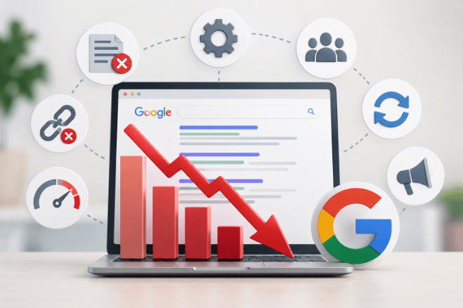 Why Has My Website Lost Google Rankings 1